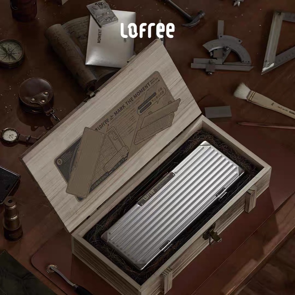 Bàn phím cơ không dây Lofree Wanderfree phiên bản cao cấp cherry sw chính hãng, có hộp đựng và túi đựng bàn phím cá tính