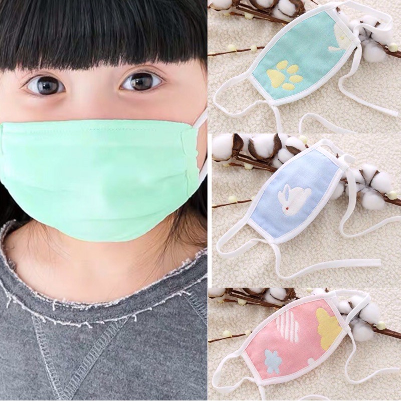 Bonstore khẩu trang cho bé chống viêm mũi cảm lạnh ho tránh khói bụi