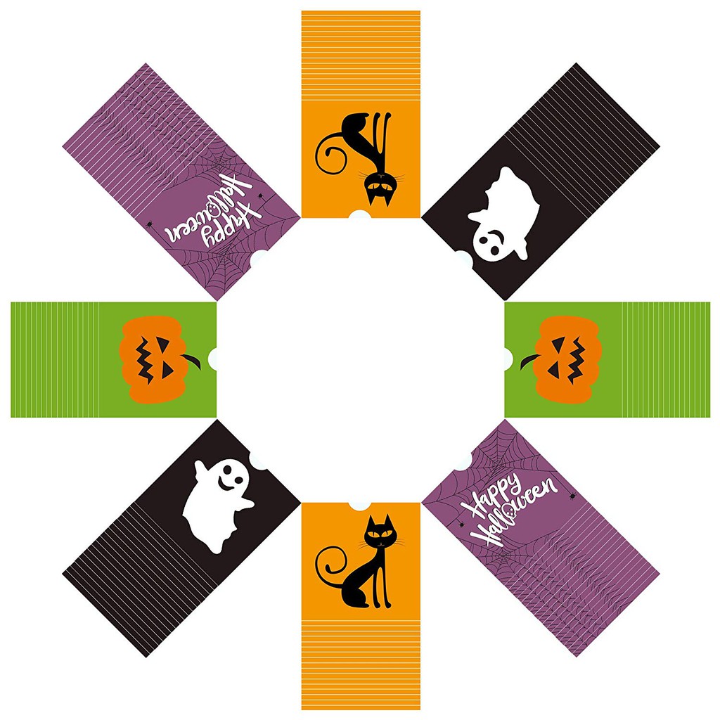 10 Túi Dây Rút Đựng Kẹo HALLOWEEN Trick or Treat Bags, Candy Bags