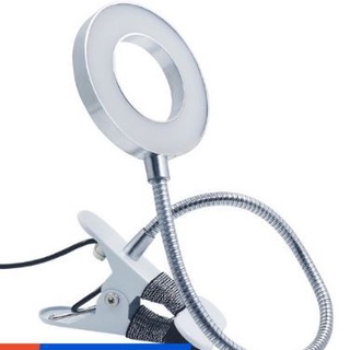 Đèn Led Mini kèm củ sạc Kẹp Bàn Làm Nail, Nối Mi ,Phun Xăm 2 Chế Độ Sáng