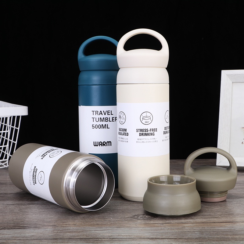 Bình nước giữ nhiệt inox 500ml  TRAVEL TUMBLER chất lượng tốt  -bình nước giữ nhiệt