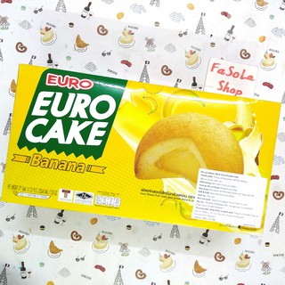 Bánh trứng EURO CAKE Thái Lan 204g custard cake strawberry bánh bông lan