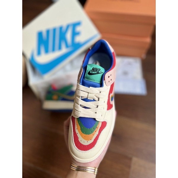 Giày thể thao sneaker Jd 7 màu, JD cầu vòng nữ bản cao cấp ảnh thật shop tự chụp