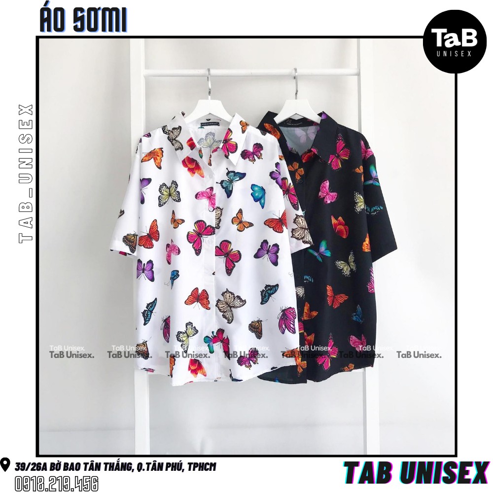 Áo sơ mi unisex họa tiết form rộng, áo somi phù hợp nam và nữ (nhiều mẫu) - TAB UNISEX