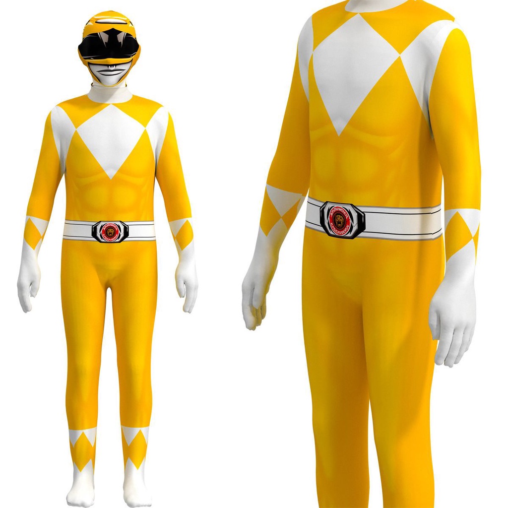 Bộ Áo Liền Quần Hóa Trang Siêu Anh Hùng Power Rangers Dành Cho Người Lớn Và Trẻ Em