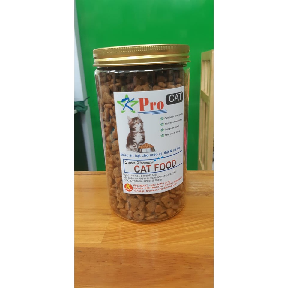 Thức ăn mèo KPRO CAT FOOD hộp 400g (dùng được cho mèo con và mèo trưởng thành)