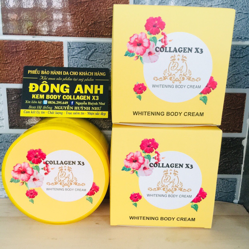 Kem Body Collagen X3 chính hãng - Có Phiếu bảo hành - Colagen X3