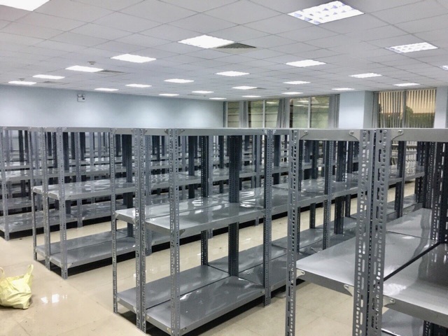 Kệ sắt v lỗ đa năng 3 tầng dài 1m, Rộng 0,3m cao 1m