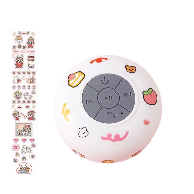 Loa Bluetooth Không Dây Chống Nước Có Móc Treo Hình Chú Mèo Dễ Thương