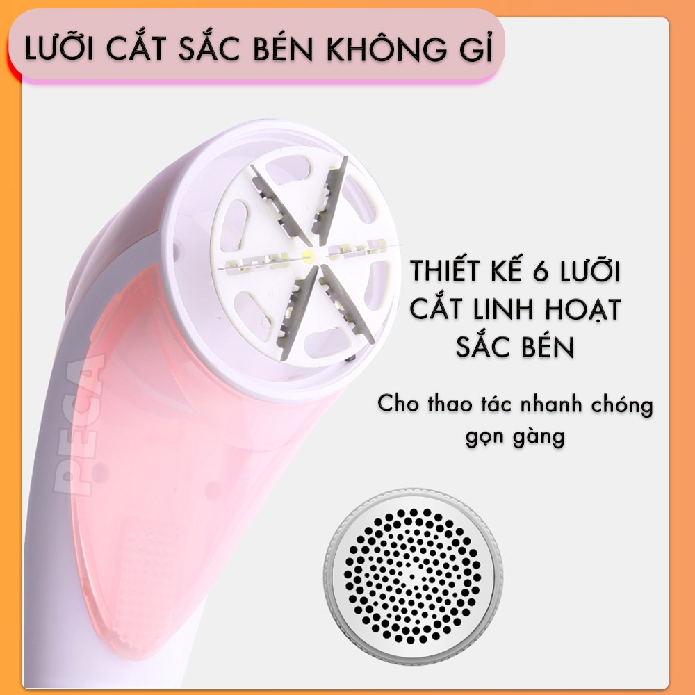 Máy cắt lông xù quần áo không dây Kemei KM-1905 không dây công suất 9W mạnh mẽ cắt lông xù vải nệm - Hàng chính hãng