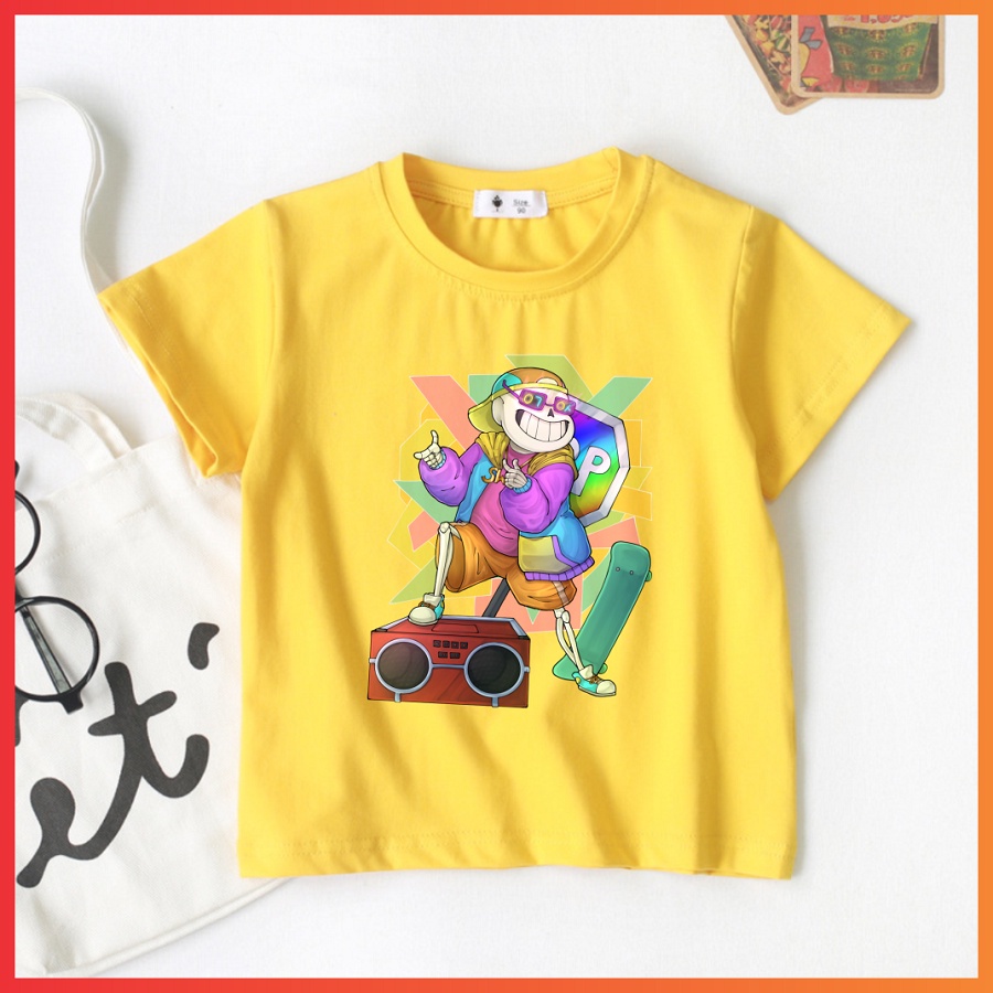 Áo sans undertale ink error màu vàng cho bé được yêu thích nhất