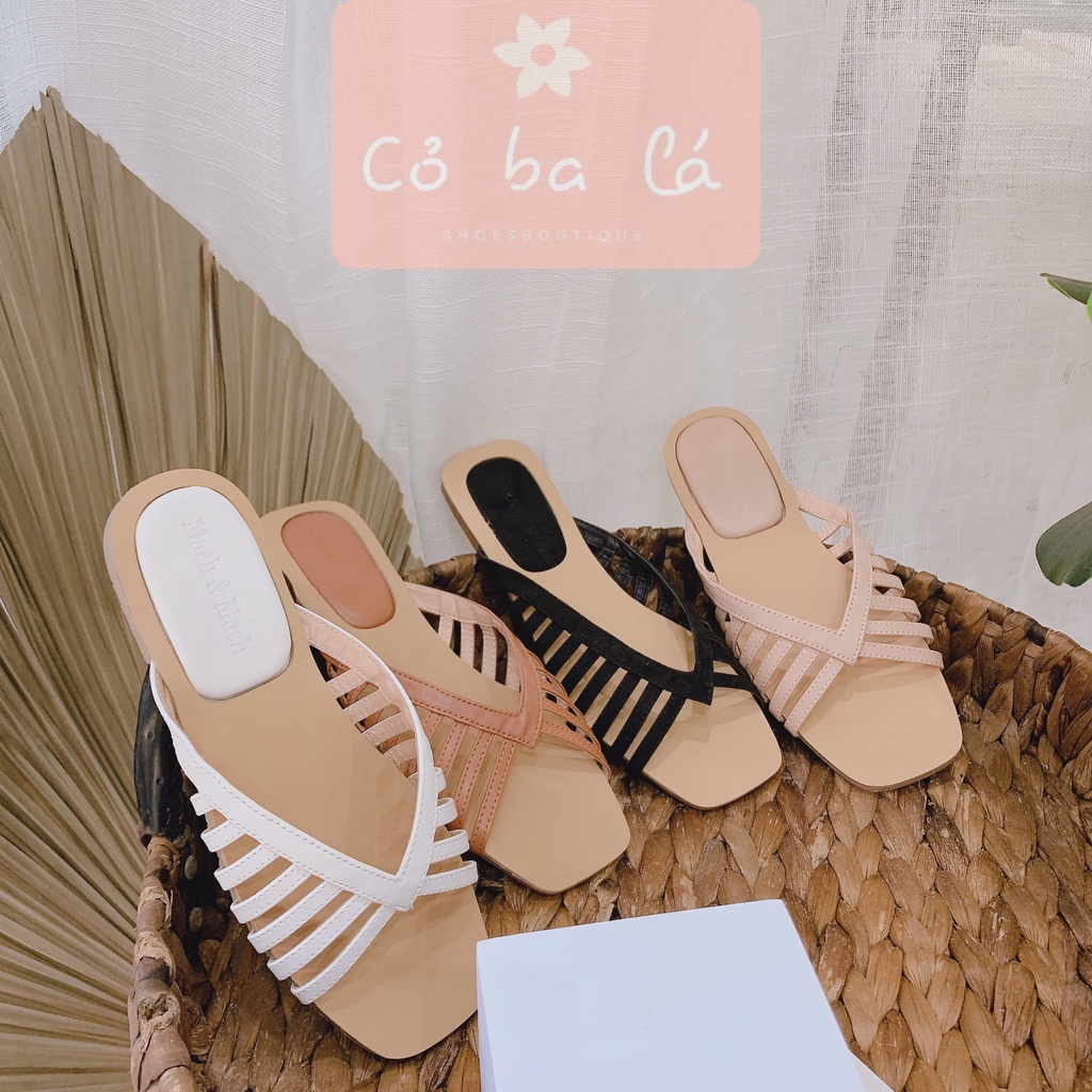 DÉP LÊ NỮ COBALASHOES - DÉP QUAI NGANG THÒI TRANG RỌ NỮ CAO CẤP D21048300