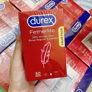 Bao cao su siêu mỏng Durex Fetherlite Úc - Hộp 30 chiếc
