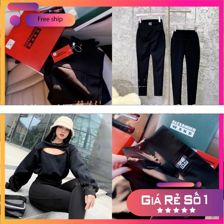 Quần legging cao cấp 🌸FREESHIP 🌸 Quần Legging cạp cao gen bụng kèm hộp Warng