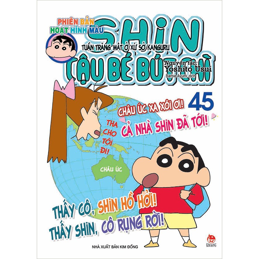 Sách - Shin Câu Bé Bút Chì (Phiên Bản Hoạt Hình Màu) - Tập 45