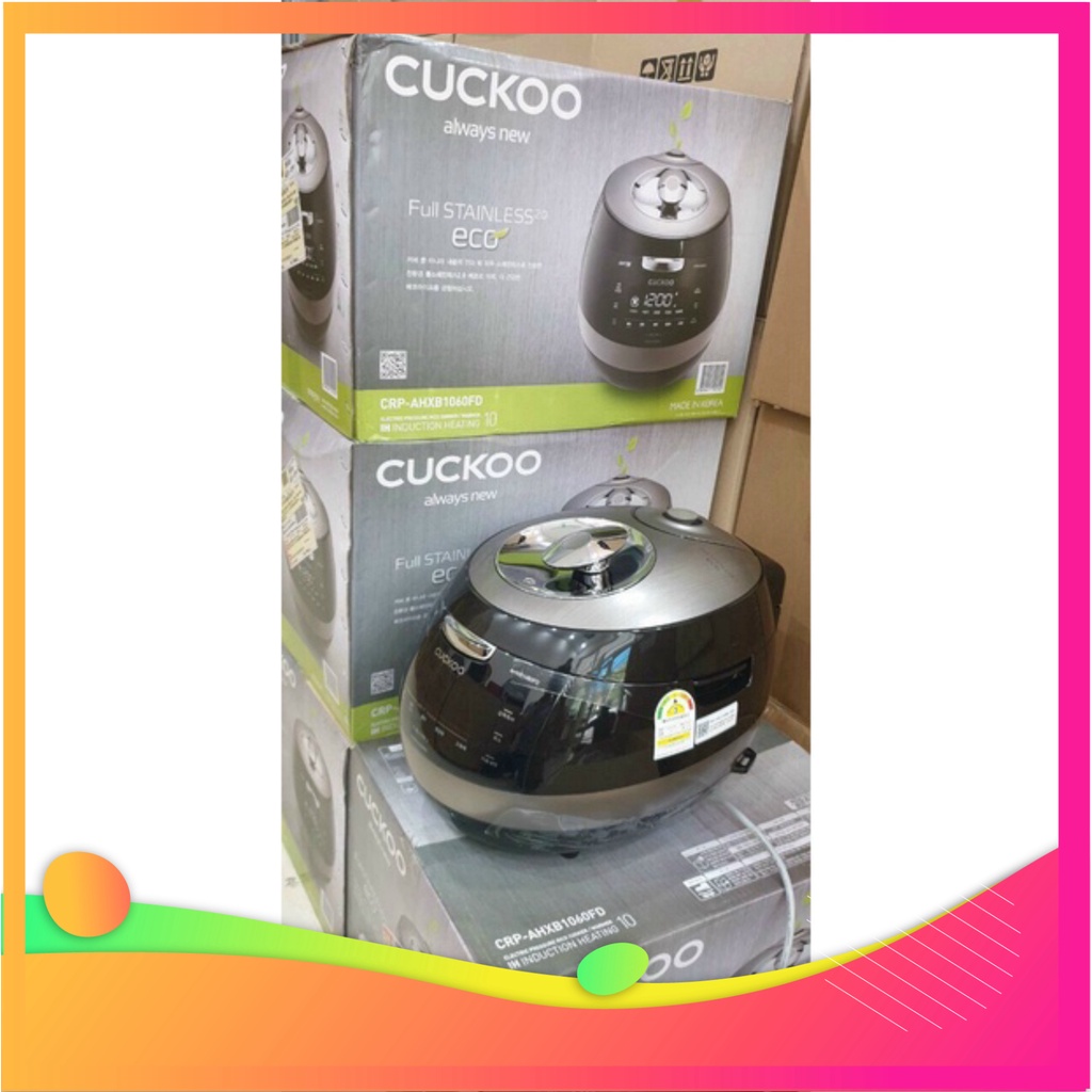 NỒI CƠM ĐIỆN CAO TẦN  CUCKOO CRP-AHXB1060FB 1.8L Bảo hành 24 tháng Hàng Chính Hãng