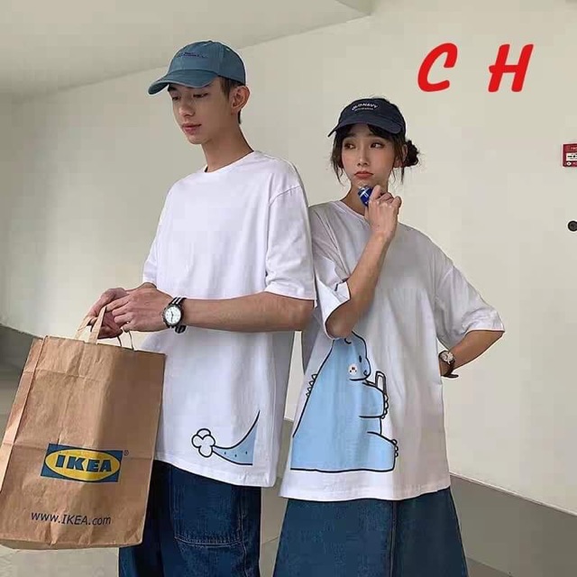 Áo đôi khủng long xanh (2c) COP267