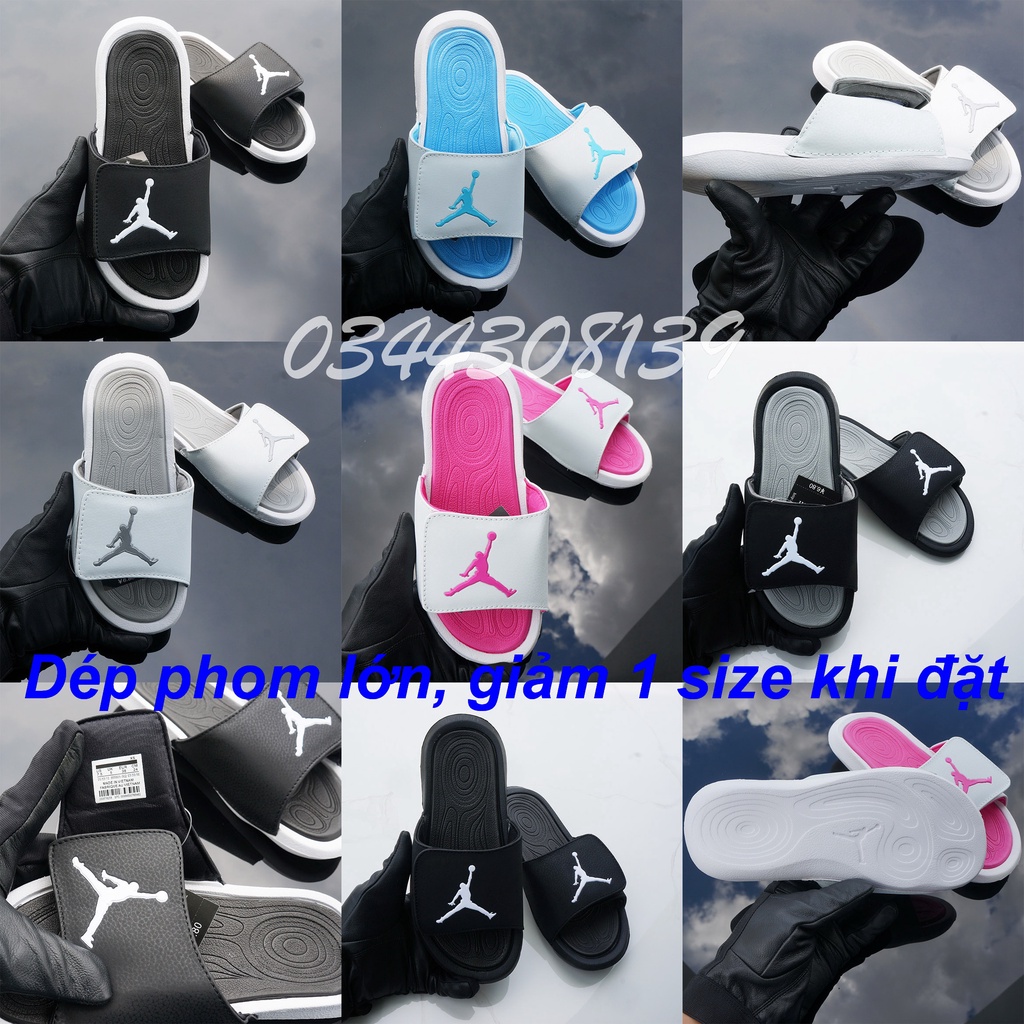 Dép Jordan bóng rổ JD nam nữ hot trend VNXK đầy đủ tem tag hộp hãng loại 1 siêu cấp quai ngang xé dán. nhuthuyshoes
