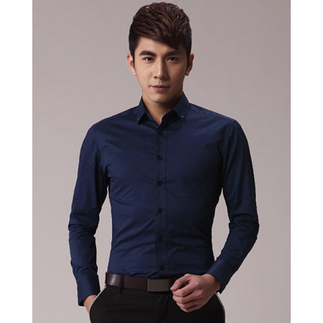 [Có Ảnh Thật Tại Shop] Áo sơ mi dài tay cổ trơn các màu bán chạy | BigBuy360 - bigbuy360.vn