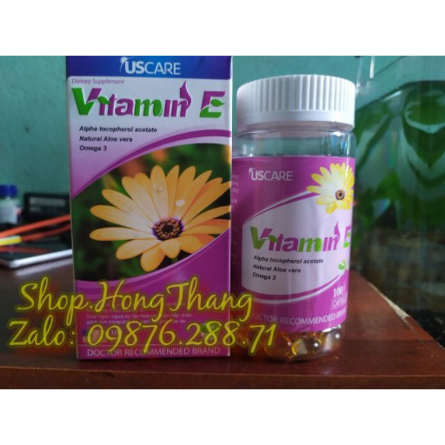 Viên uống vitamin E hoa cúc đẹp da, chống lão hoá, làm mịn và sáng da
