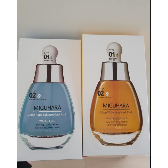 Mặt nạ Miguhara Big 2step whitening mask pack
