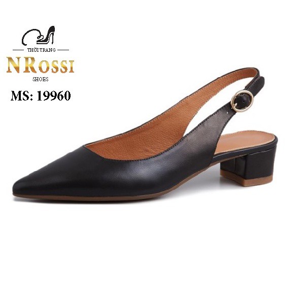 Giày cao gót  thời trang mũi nhọn  hở gót cao 3cm  màu trắng size lớn 40 41 42 43 44