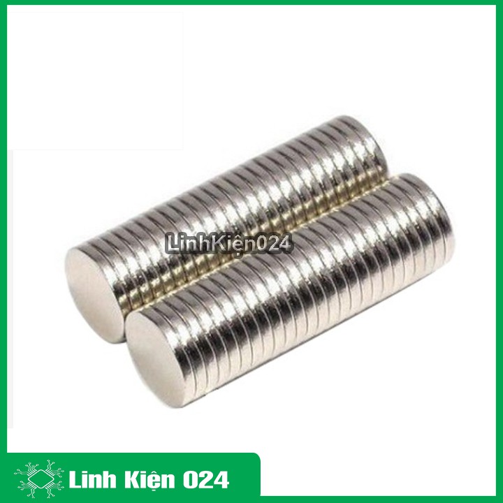 Bộ 50 Viên Nam Châm Đất Hiếm Tròn 8x2mm (từ tính hút cực mạnh)