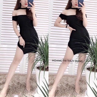 Đầm choker ngược