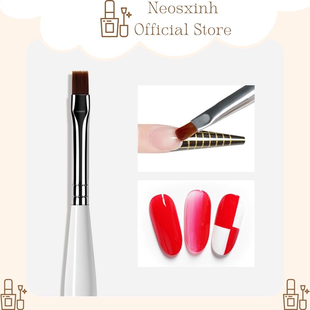 Cọ Vẽ Sơn Móng Tay Màu Trắng- Neosxinh Nails