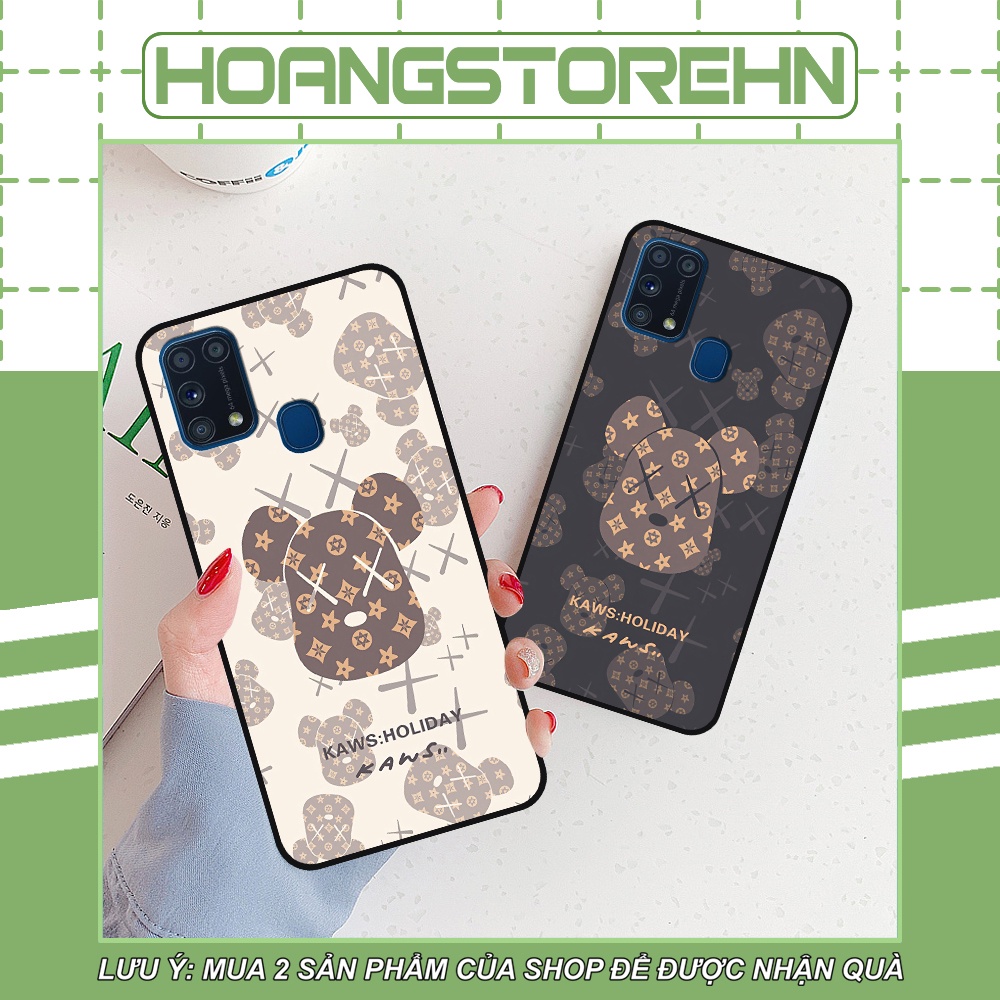 Ốp lưng Samsung M31 in hình họa tiết Mountain, Be@rbrick dễ thương (T13 - T18)