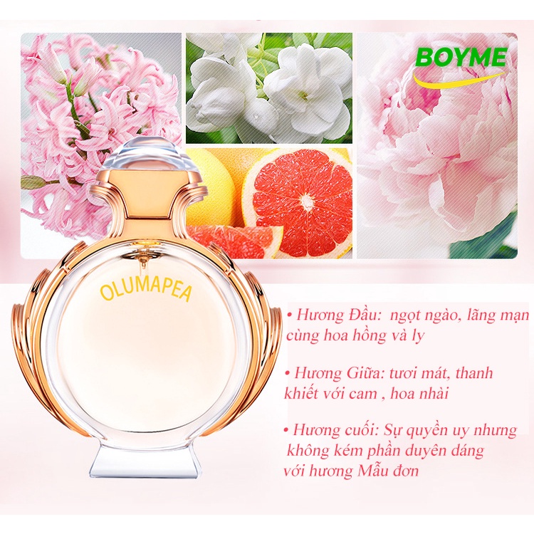 Nước Hoa Nữ Chính Hãng Olumapea Sang Trọng, Quyến Rũ Và Vô Cũng Gợi Cảm Làm Say Đắm Lòng Người, Thể Tích 90 ml