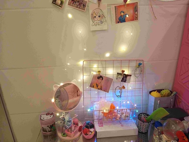 DÂY ĐÈN LED 30 ĐOM ĐÓM ÁNH VÀNG 2 PIN TẶNG KÈM