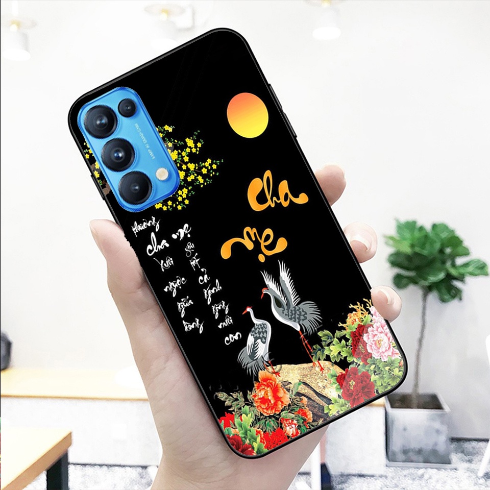 Ốp lưng kính cường lực Oppo Reno6 Reno6z Reno5 Reno4 in hình cao cấp- độc -lạ- siêu hot.