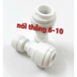 Nối thẳng nối nhanh 1 đầu dây 10mm, 1 đầu dây 6mm