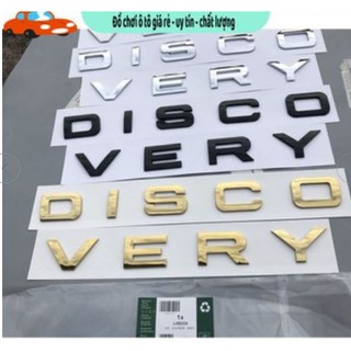 Chữ nổi 3d discovery trang trí xe ô tô