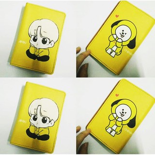 Ví bọc hộ chiếu (passport) in hình chibi Jimin BTS - mã BTS00041 có in theo yêu cầu