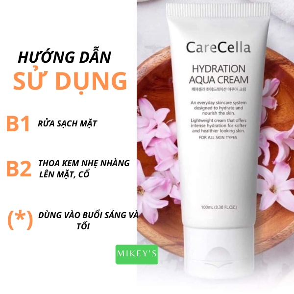 Kem dưỡng ẩm PHỤC HỒI DA mặt Carecella Mikeybeauty92 dành cho da dầu mụn, da khô Hàn Quốc (set 10 miếng)