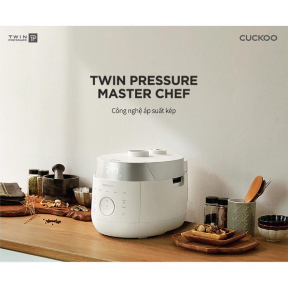 Nồi Cơm Điện Cao Tần Cuckoo CRP-LHTR1010FW, Nồi Cơm Điện Cuckoo 1L 8, Áp Suất Kép, Nội Địa Hàn
