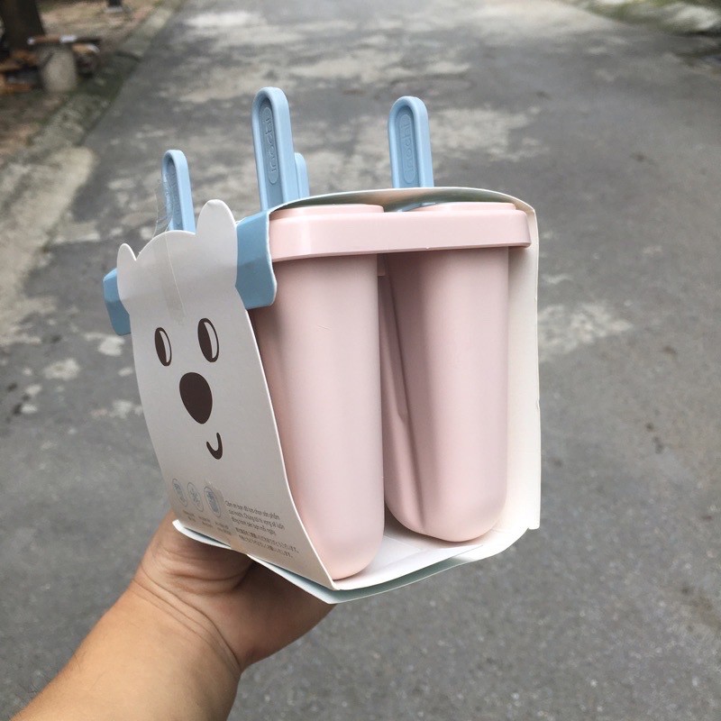 Khuôn Làm Kem Kari, Khuôn Kem Inochi - Việt Nhật Chính Hãng Có Que Cho Bé Nhựa Nguyên Sinh An Toàn (MS0129)