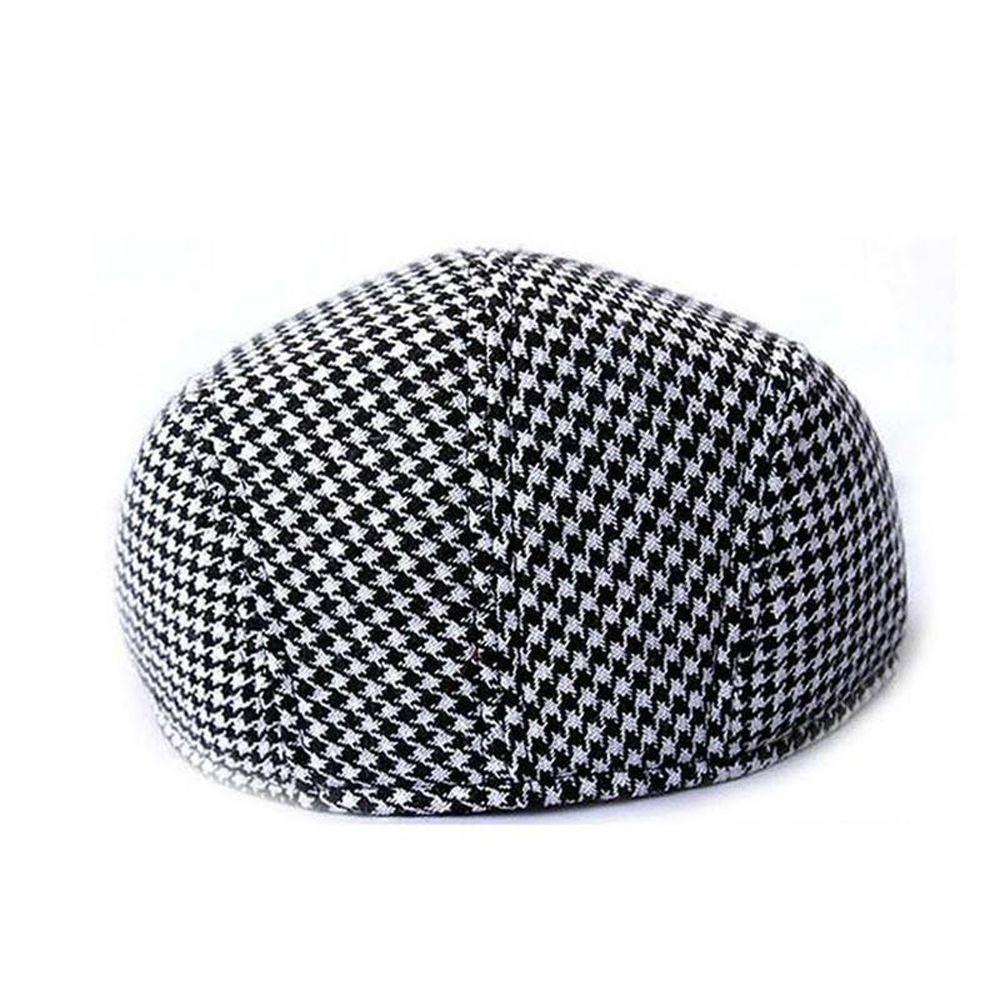 Mũ Lưỡi Trai Cotton Họa Tiết Sọc Caro Phong Cách Vintage Thời Trang Cho Nam