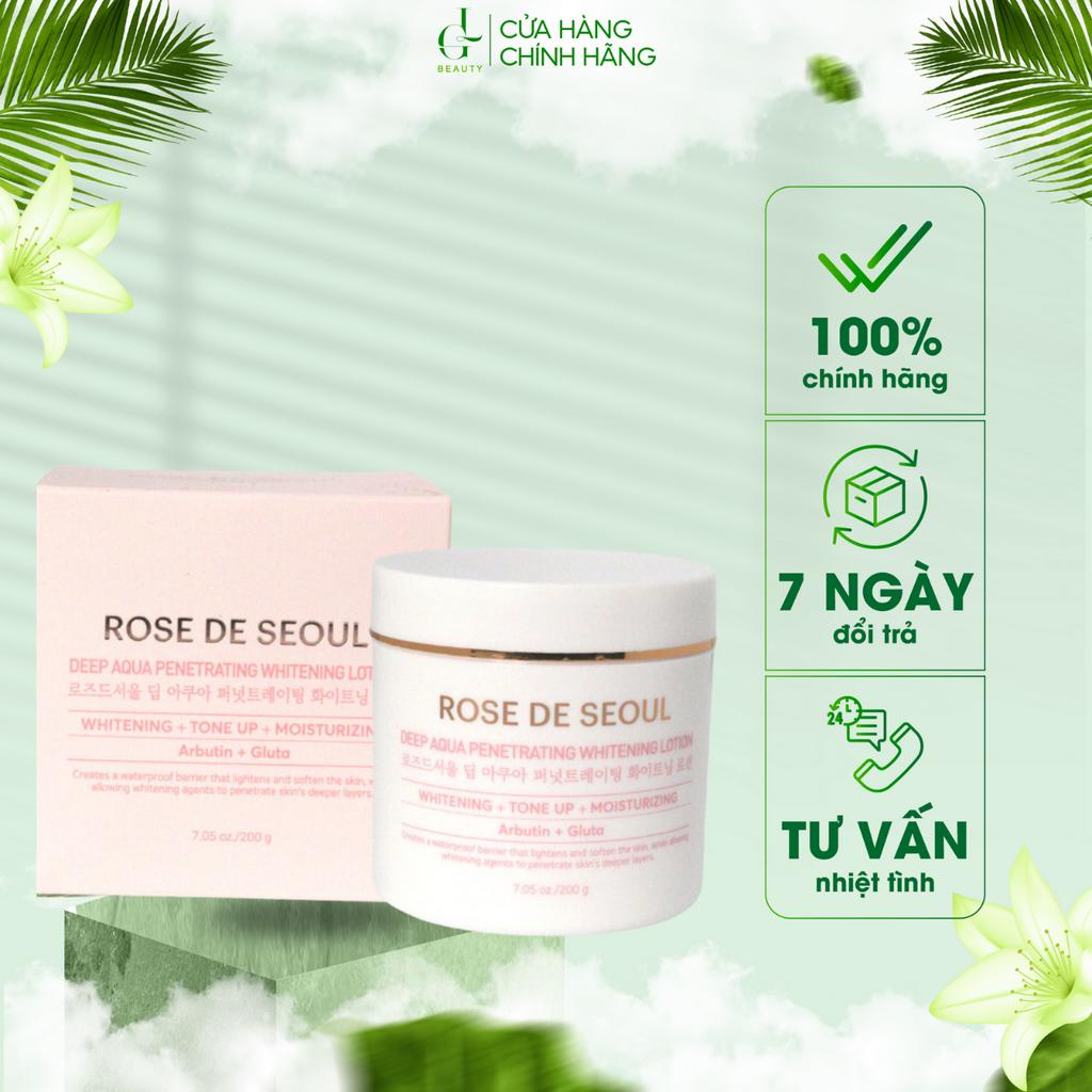 Kem body dưỡng trắng da Rose De Seoul 200g