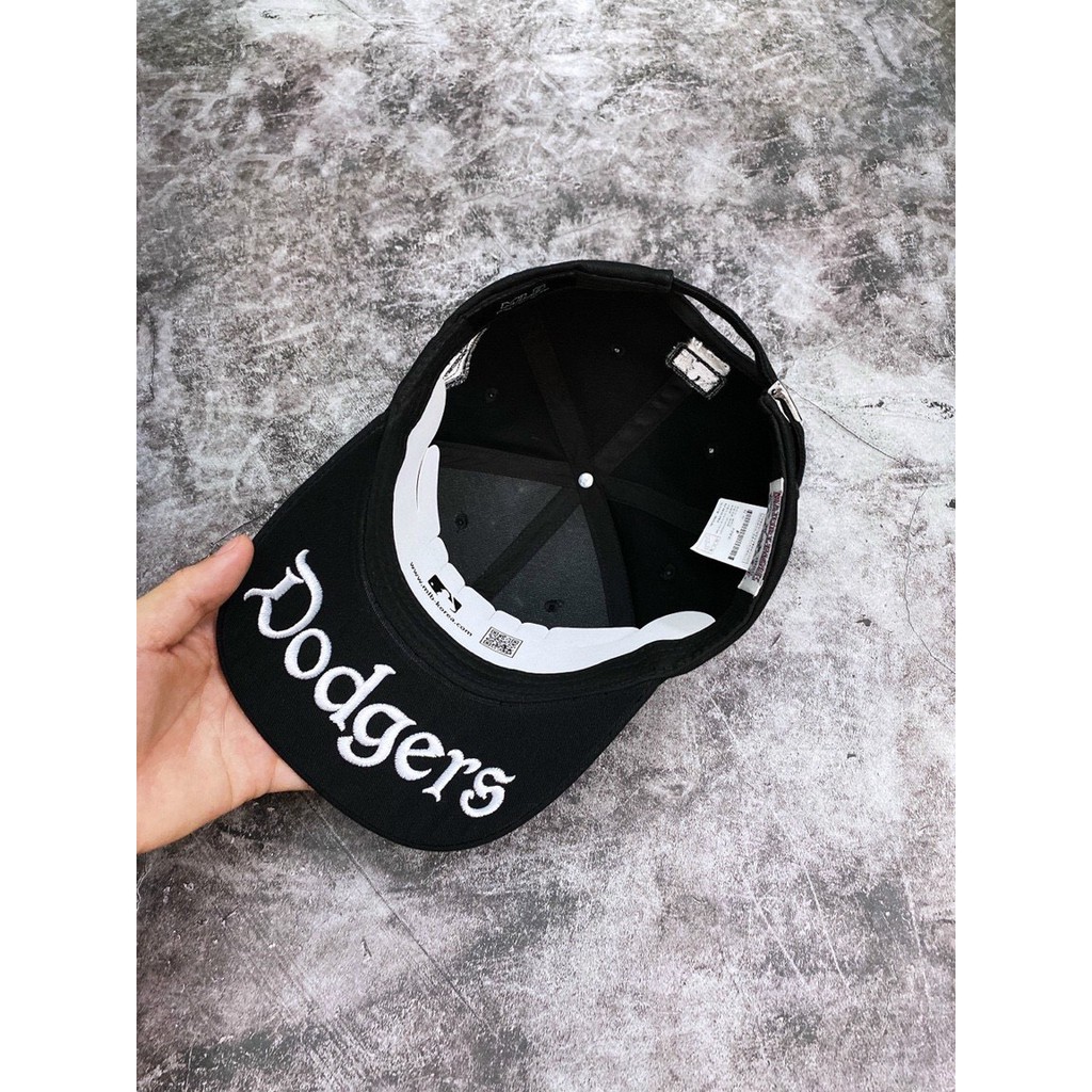 Mũ/Nón Lưỡi Trai MLB LA Dodgers Baseball Cap Màu Đen/Xanh N25