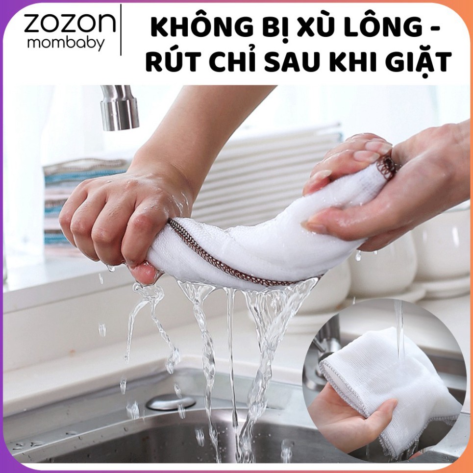 Khăn sữa xô cho bé, Set 10 khăn mặt vải xô 2-3-4 lớp cho trẻ sơ sinh, lau sữa trớ mũi dãi, lau mặt, vệ sinh người cho bé