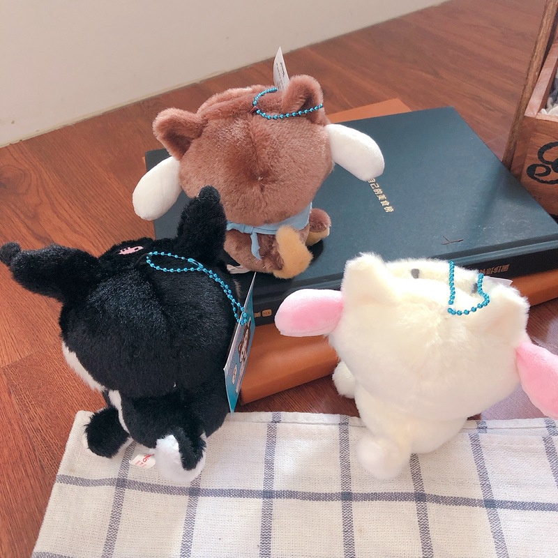 SANRIO Búp Bê Nhồi Bông Mềm Mại Hình Kuromi Đáng Yêu