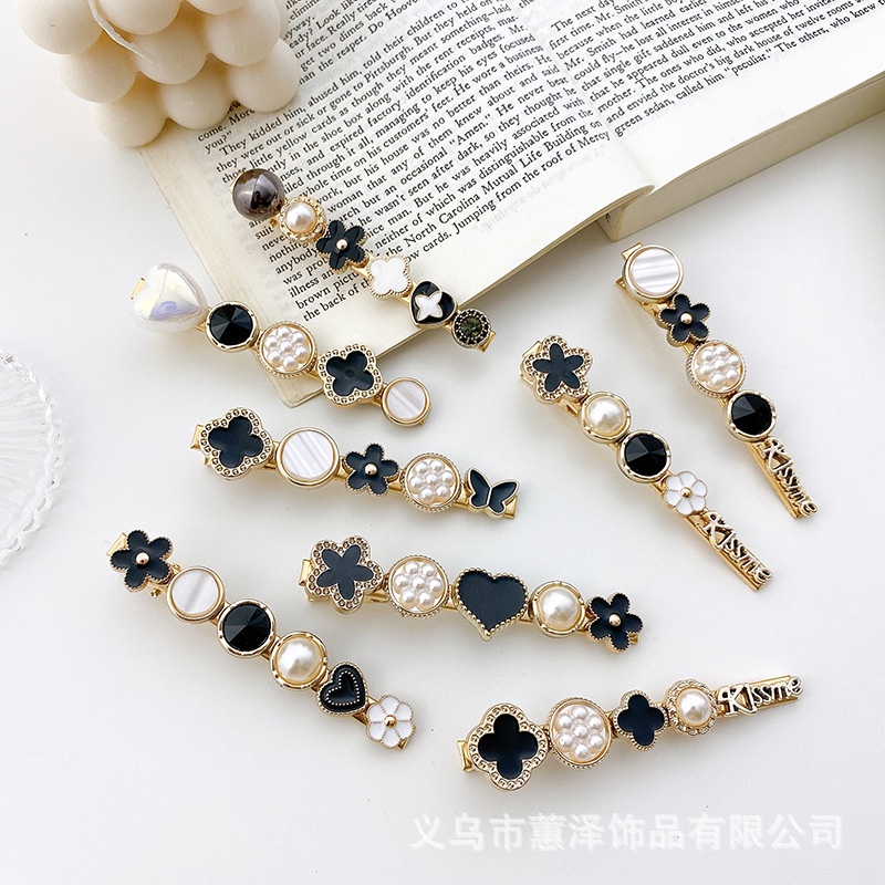 Kẹp Tóc Đính Đá Và Ngọc Trai nhân tạo K2 Phong Cách Hàn Quốc sang trọng, thanh lịch - Hàng cao cấp