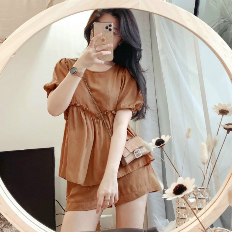 60-90kg Bigsize SÉT PEPLUM BÈO NGỰC