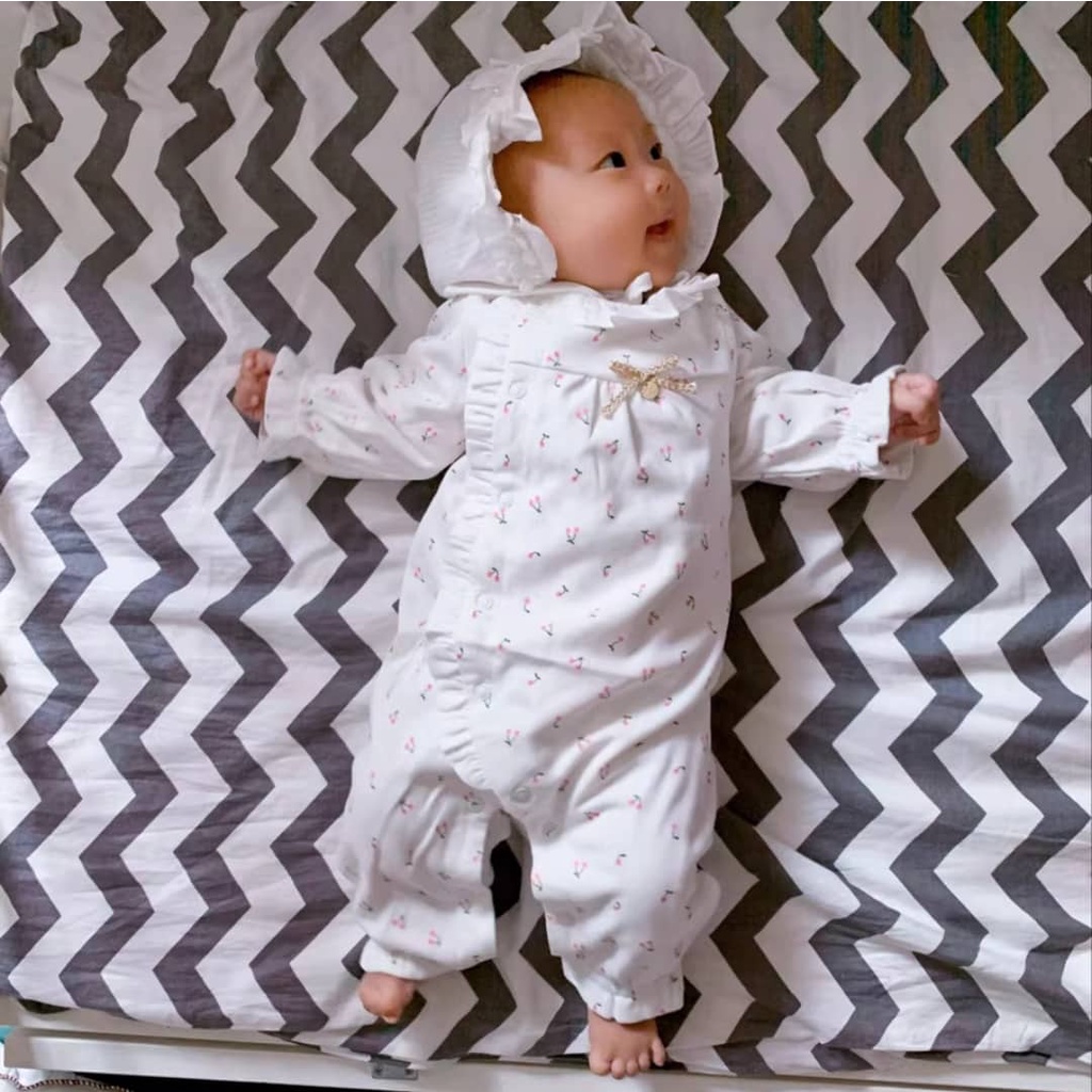 Body suit thu đông bé gái 0-24m