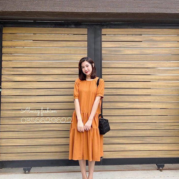 Váy bầu công sở hàng cao cấp - đầm bẩu 3 tầng