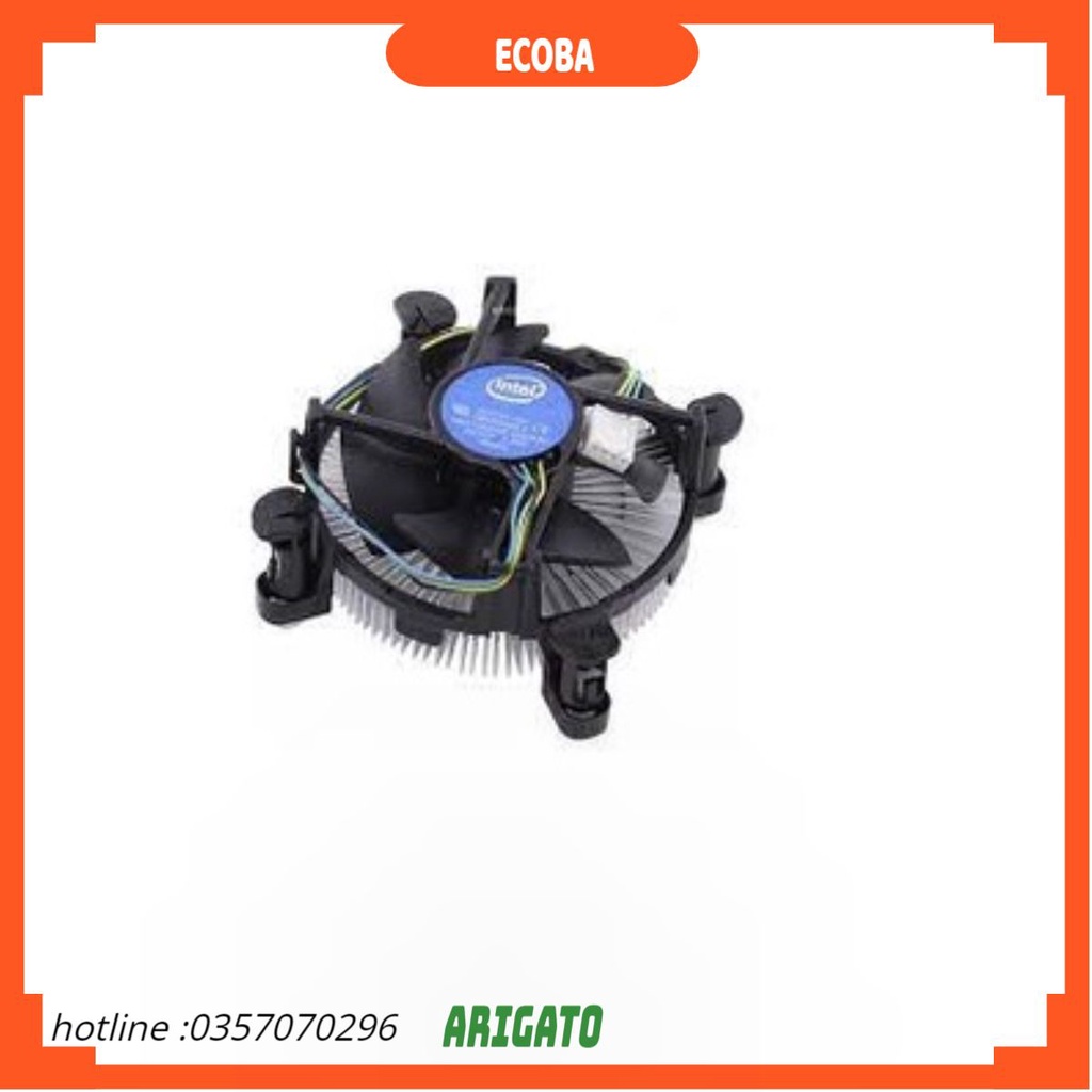 Quạt tản nhiệt Fan Box CPU Cao Cấp 44 cánh 52 cánh có sẵn keo tản nhiệt ECOBA