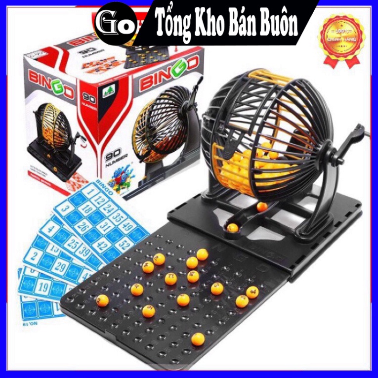 BỘ ĐỒ CHƠI LỒNG QUAY BINGO LÔTÔ 90 SỐ CỰC VUI NHỘN ~ Gocolo